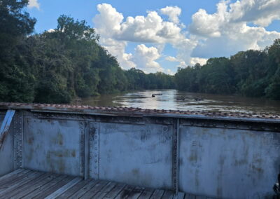 A photo from the bridge over the Wateree River.