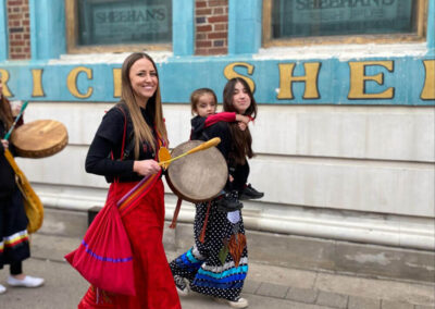 Fallon at an advocacy walk.