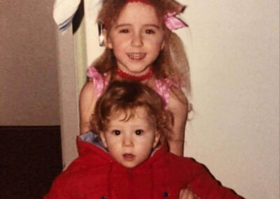 Fallon and her younger brother, Clinton.