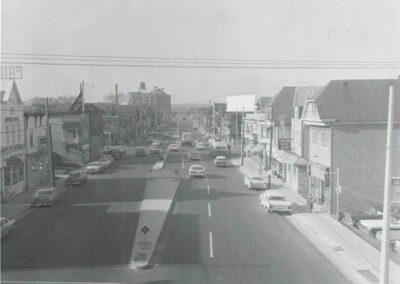 An old photo of National Avenue, where the Golden Spike Tavern was.