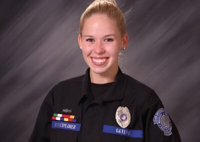 Heidi Gatliff in her police explorer uniform