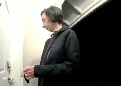 Gwen on the Ring doorbell camera footage.