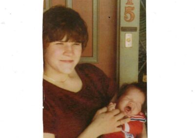 Rowena and her son, Brandon