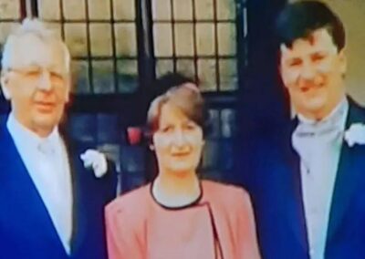 Trevaline with her husband and son, Richard.