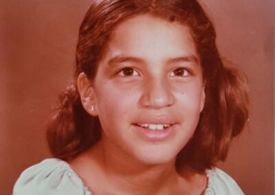 A photo of Angie, Terry’s cousin, in the fourth grade.