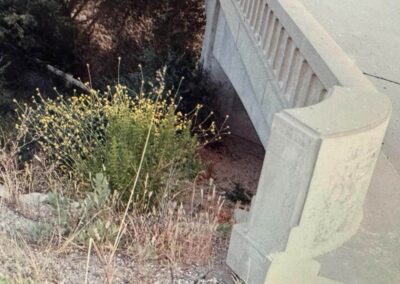 The side of the bridge where Terry and Marty’s bodies were found.