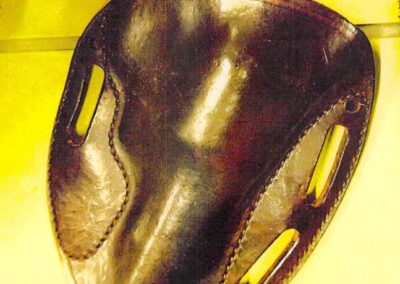 The empty holster that was found inside Mike Bullinger’s getaway car.