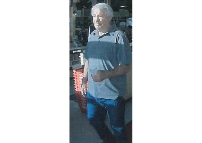 A surveillance capture of Mike Bullinger after leaving Caldwell, Idaho in 2017.