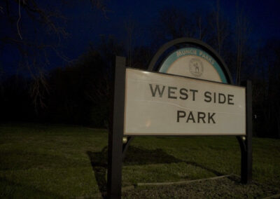 Westside Park sign.