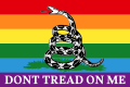 "Rainbow_Gadsden_flag.svg" by User:Thespoondragon