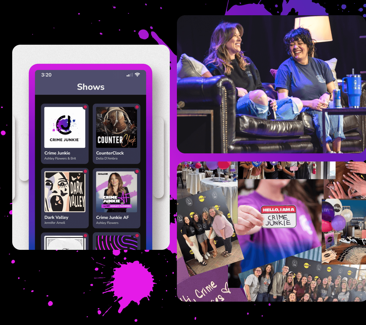 Crime Junkie Fan Club Hero Mobile